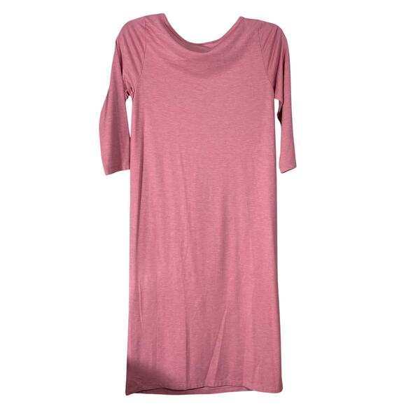 Newport News Women's Pink Jersey Knit Prairie Dress - Size Medium - Cottagecore - Picture 5 of 5